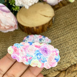 Beautiful floral scalloped snap clips!
