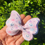 Sweet and spooky pink pumpkin bows!