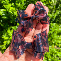 Gorgeous tortoise shell  jelly bows, perfect for summer!