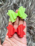 Adorable solid colour matte jelly bows, perfect for summer!