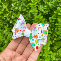 Adorable back to school print bows!