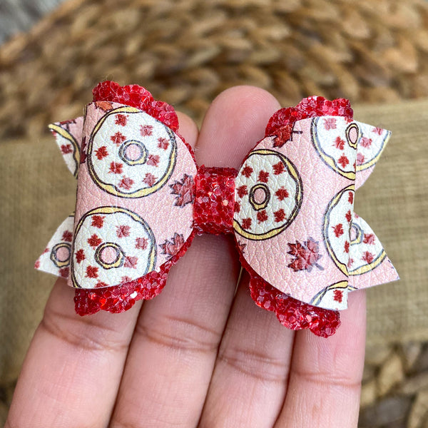Canada Day donut bows!
