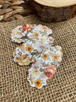 Beautiful vintage floral snap clips!