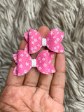 Adorable dainty blossom pigtail bows!
