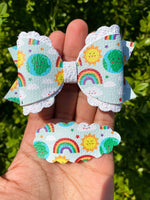 Adorable mother earth print bows!