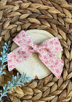 Gorgeous muted floral leaves bows!