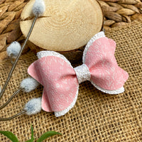 Pretty pink and white bunny bows