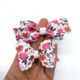 Pretty floral heart bows!