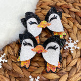 Adorable glitter penguin bows!