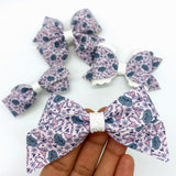 Adorable pink Grinch bows, perfect for Christmas!