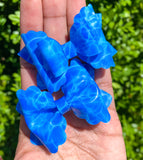 Adorable blue water jelly bows, perfect for summer!
