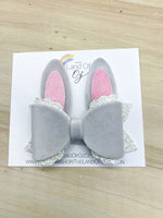 Adorable scalloped layer bunny ear bows!