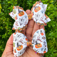Super spooky and ghoulish halloween bows!