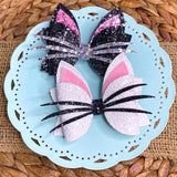 Super sparkly kitty cat bows!