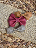 Gorgeous linen like faux leather Everleigh bows, in gorgeous neutral shades!