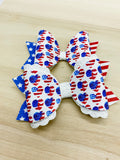 Adorable stars and stripes, patriotic bows!