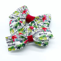 Gorgeous silent night holly bows, perfect for the holidays!