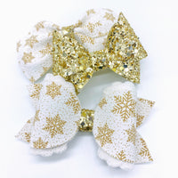 Super sparkly glitter Bella bows, perfect for the holidays!