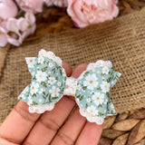 Gorgeous muted green floral bows!
