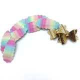 Adorable dainty metallic gold pigtail bows!