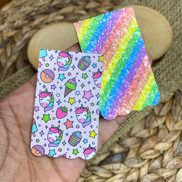 Adorable unicorn and rainbow themed magnetic bookmarks!