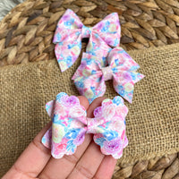 Gorgeous pastel floral bows, perfect for Easter and spring!
