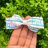 Adorable alphabet bows, perfect for back to school!