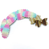 Gorgeous pastel rainbow snap clips!