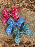 Pretty dainty blossom floral Lucy bows!