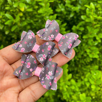 Beautiful dainty floral daisy pigtail bows!