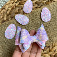 Sparkly glitter plaid bows