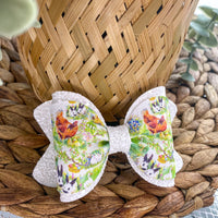 Sweet farm animal bows perfect for Easter or spring!