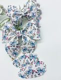 Gorgeous blue butterfly floral bows!