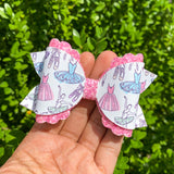 Gorgeous pastel ballerina print bows!